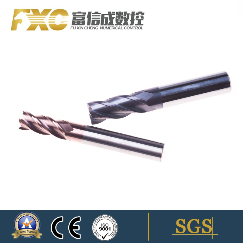 Solid Carbide Square End Mill 4 Flutes Standard CNC Cutters
