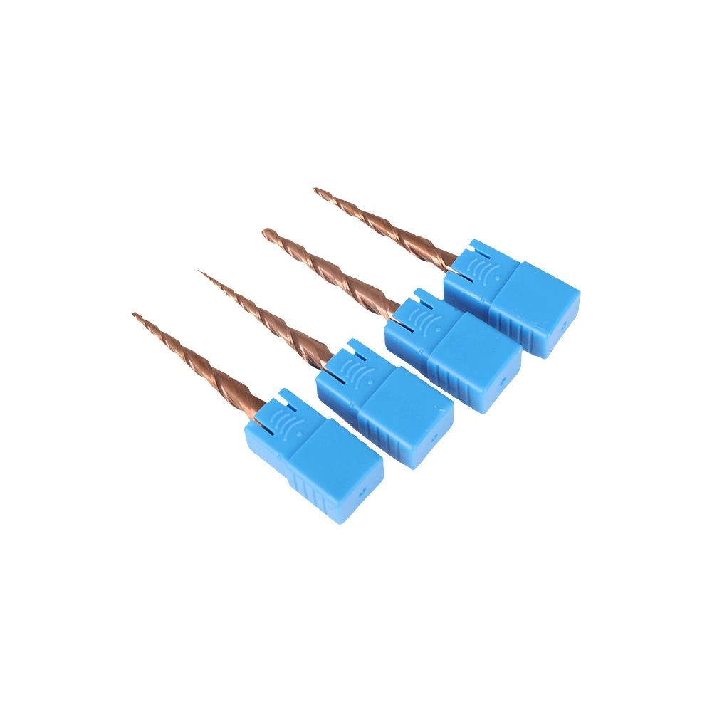 HRC45 Carbide Taper Ball Nose End Mills Taper Cutting Tools