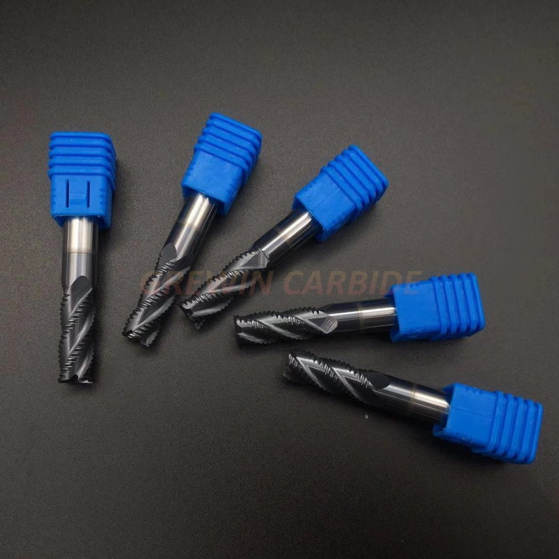 Gw Carbide-HRC55 Rough Milling Cutter Carbide Corrugated End Mill with 4 Flute