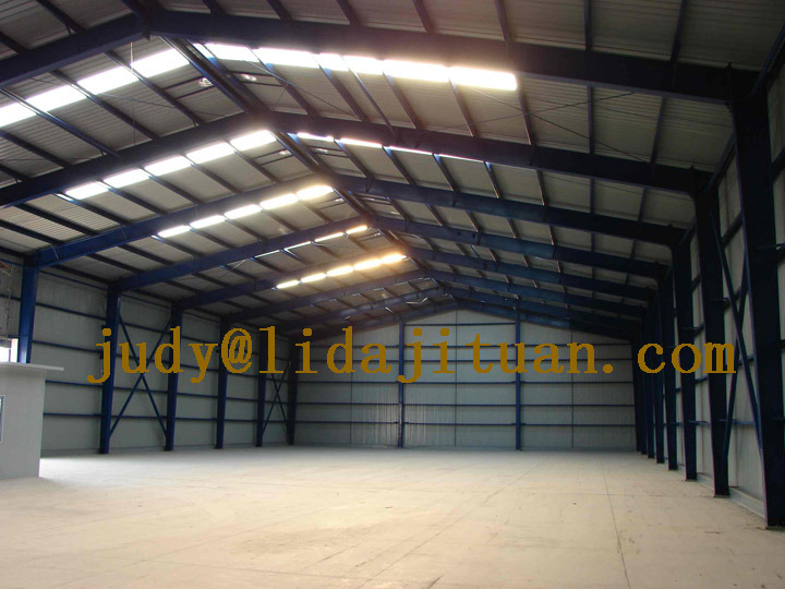 Flat Roof Steel Sandwich Panel Warehouse Building