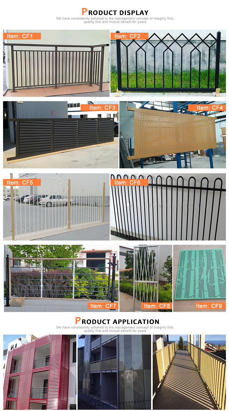 Privacy Garden Louver Gate Aluminum Fencing Slat