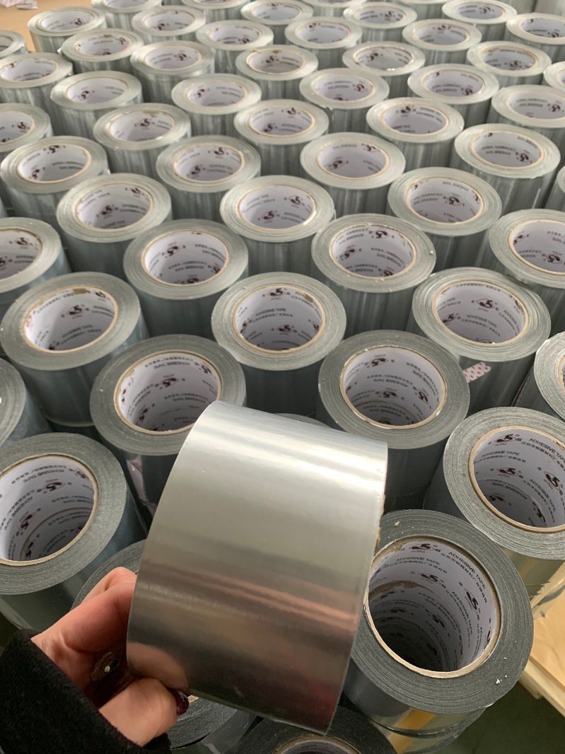 Waterproof Aluminum Foil Tape High Temperature Resistant Aluminum Foil Tape Pipe Insulation Aluminum Foil Tape