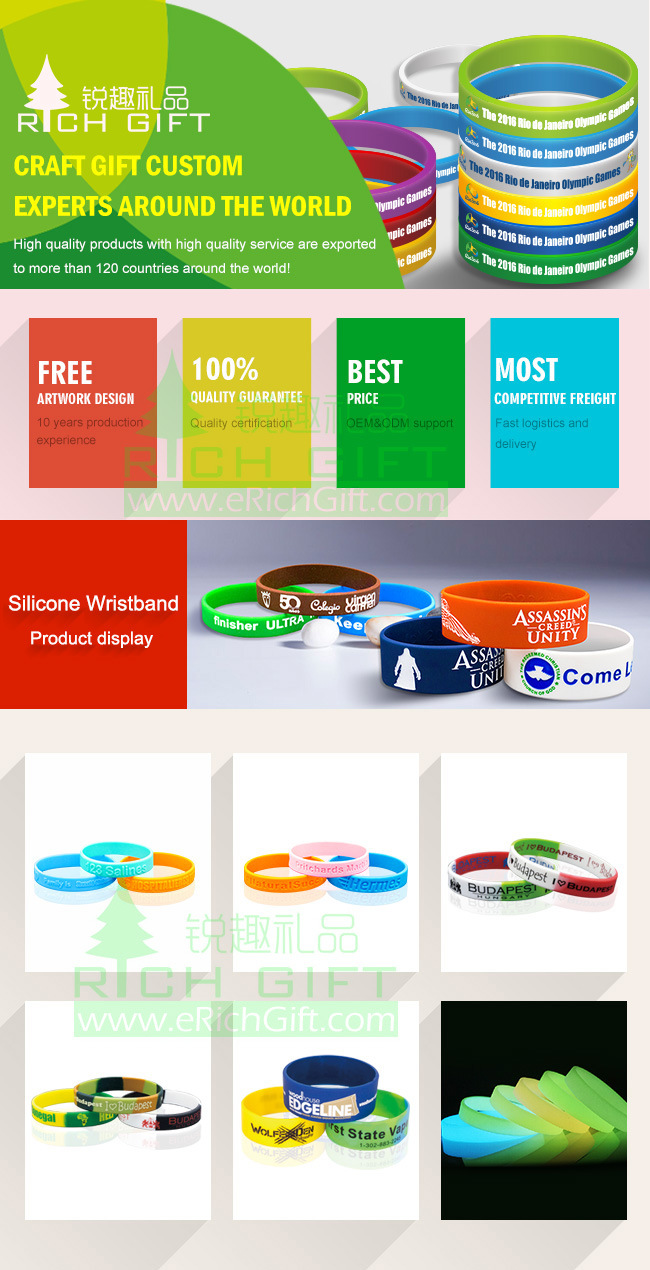 Manufacturer for Silicon Wristband No MOQ