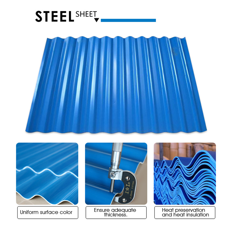 Corrugated Color Coated Galvanized Steel Roof Sheet