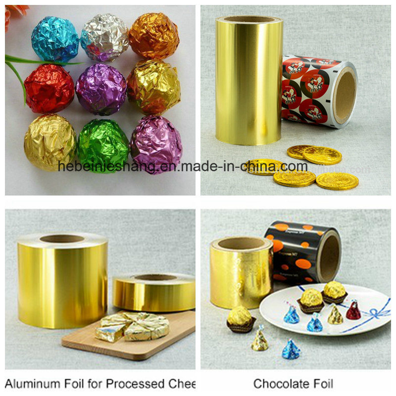 Chocolate Aluminium Foil Pack Printed Aluminium Foil Roll