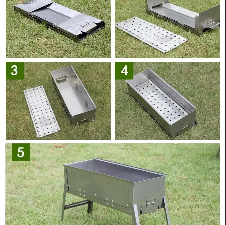 50 / 20 / 35 Folding Cold Rolled Steel Barbecue