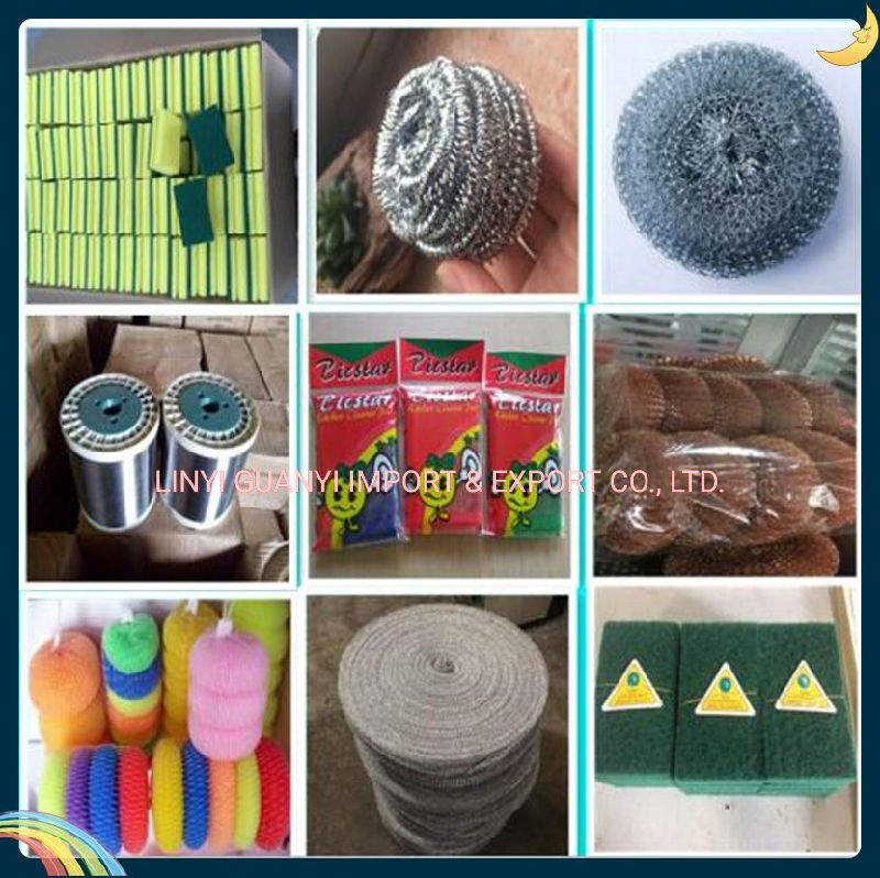 Galvanised Iron Zinc Metal Pot Mesh Scourer Iron Sponge