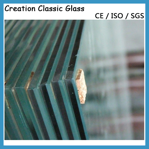 6.38/8.38/12.38mm Ultra Clear & Colored Laminated Glass with Ce Certificate