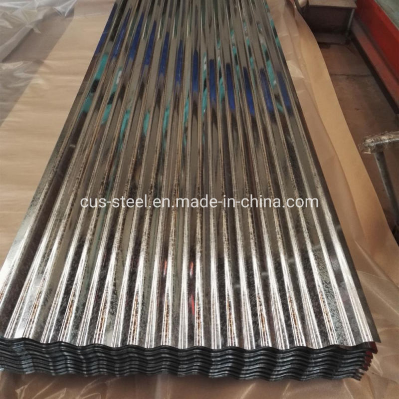 Water Wave Zink-Coated Steel Panels/Galvanized Corrugated Metal Roof Sheets