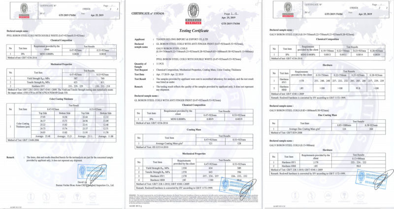 Cold Rolled Sheet G350-G550 Galvanized Steel Coils Sheets