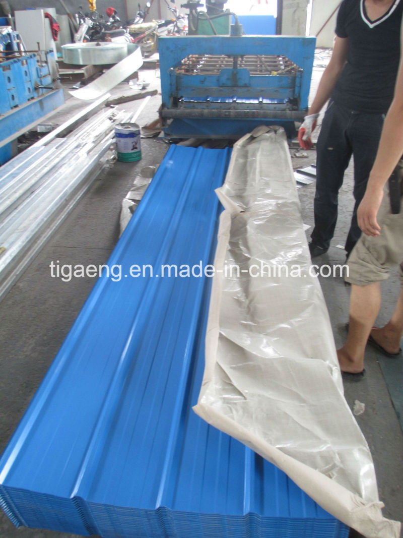 Tiga Brand Full Hard G550 PE Painted Zincalum Galvanized Roof Sheeting