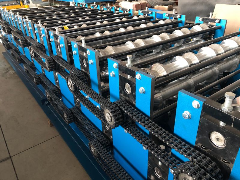 Roof Panel Galvanised Steel Double Layer Sheet Roll Forming Machine