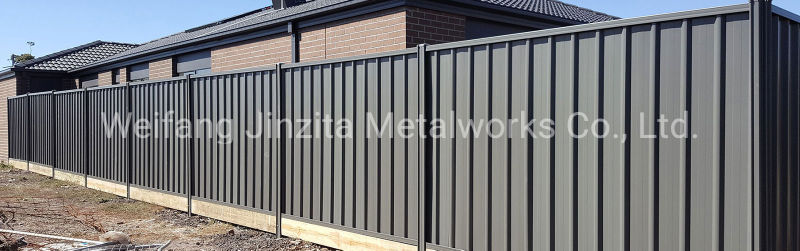 Steel Fencing Metal Fence Colorbond Steel Fence Corrugated Sheet Fence Colorband Fence