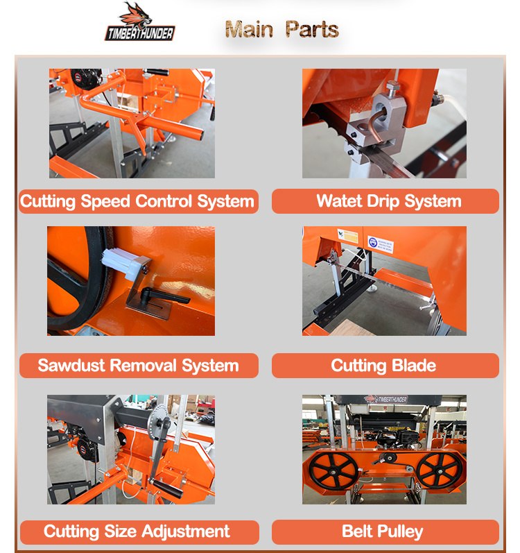 Wood Band Saw / Band Sawmills / Horizontal Wood Cutting Band Saw