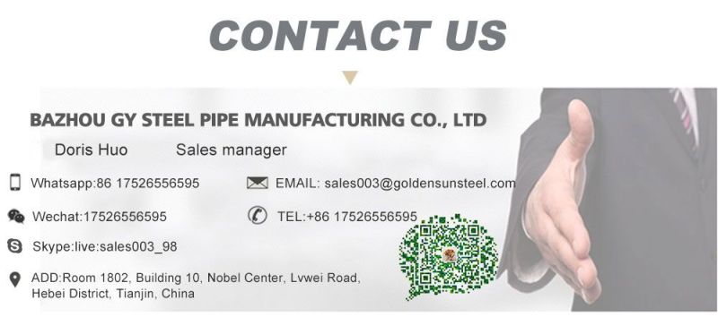 Carbon Black Steel Pipe /Rhs/Chs/ ERW Ms /Mield Steel Black Pipe/Black Steel Pipe