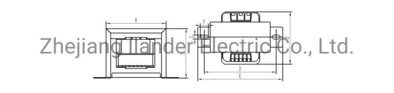 Manufacturer Ei dB5va Power Transformer with Silicon Steel Sheets