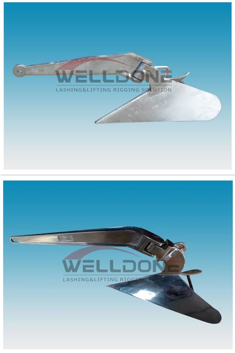 Hot DIP Galvanized Stainless Steel 316 Welded Plough Anchor