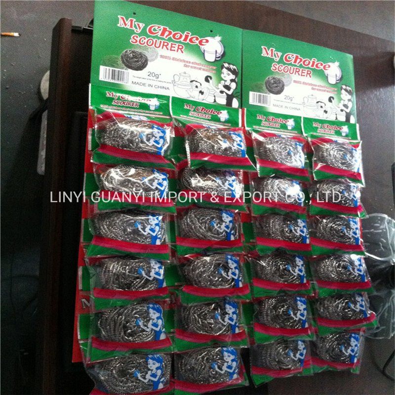 Galvanised Iron Zinc Metal Pot Mesh Scourer Iron Sponge