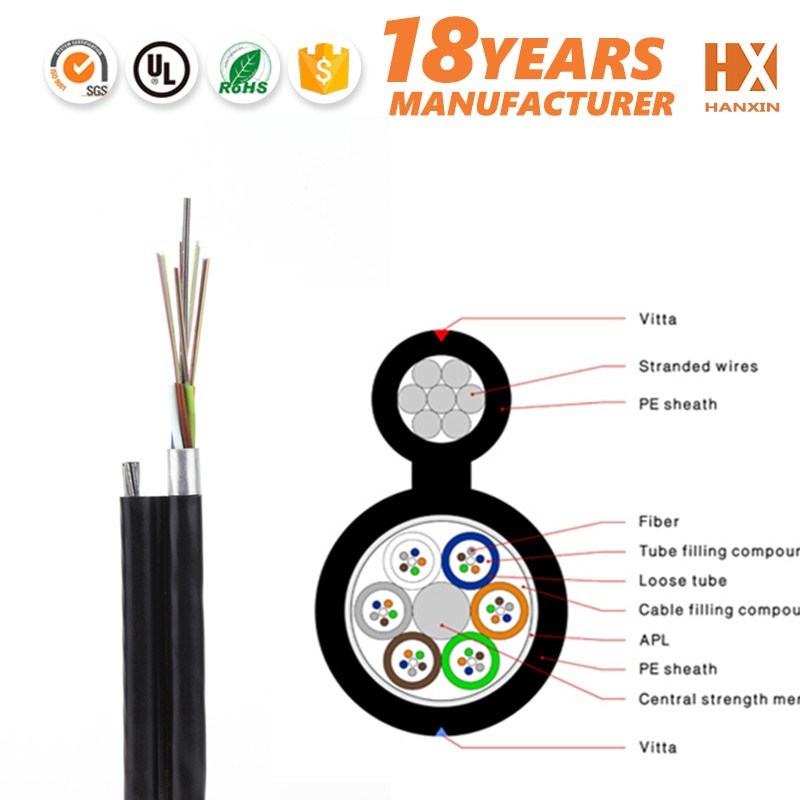 Outdoor Small Lose Tube Fiber Optic Cable Jet Optical Fiber