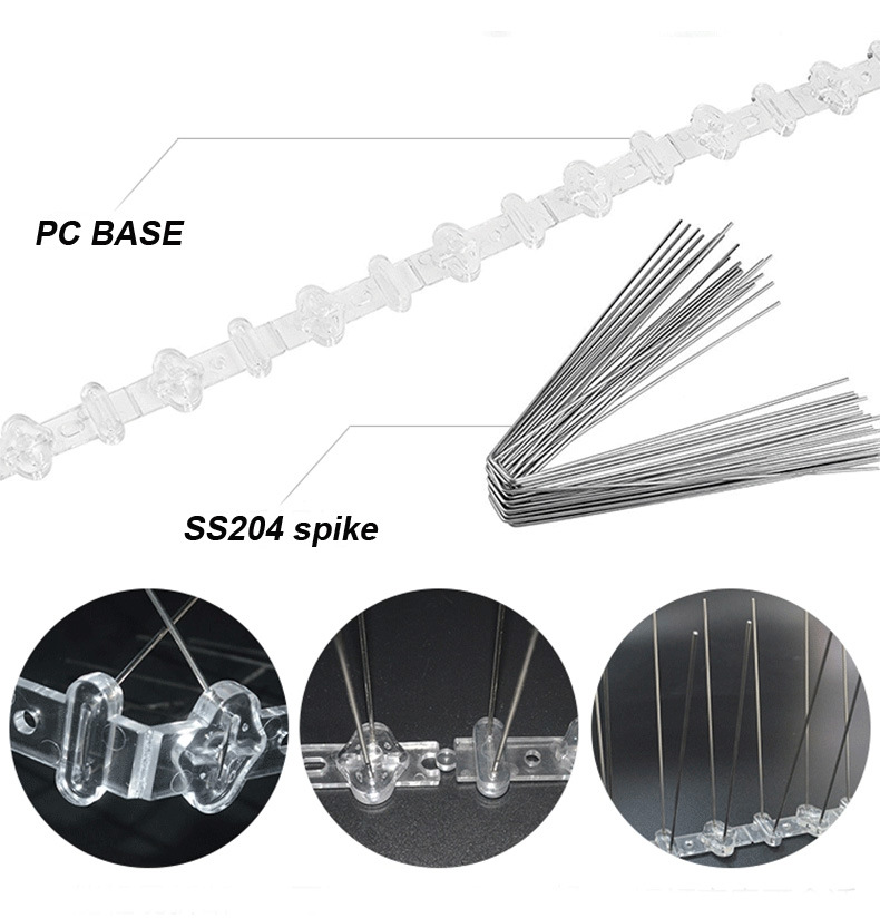 Custom Durable Galvanised Metal Anti Bird Spikes/ Metal Basic Galvanised Metal Bird Control Spike Roost Modification