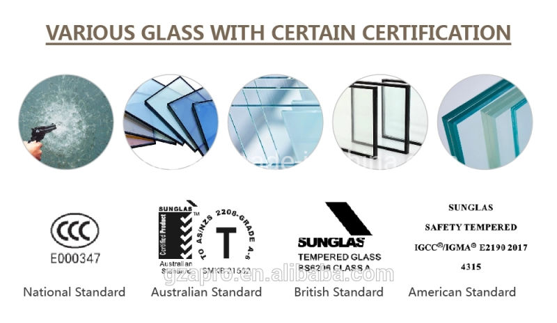 Storm Burglar Proofing Aluminium Louver Hurricane Impact Casement Windows