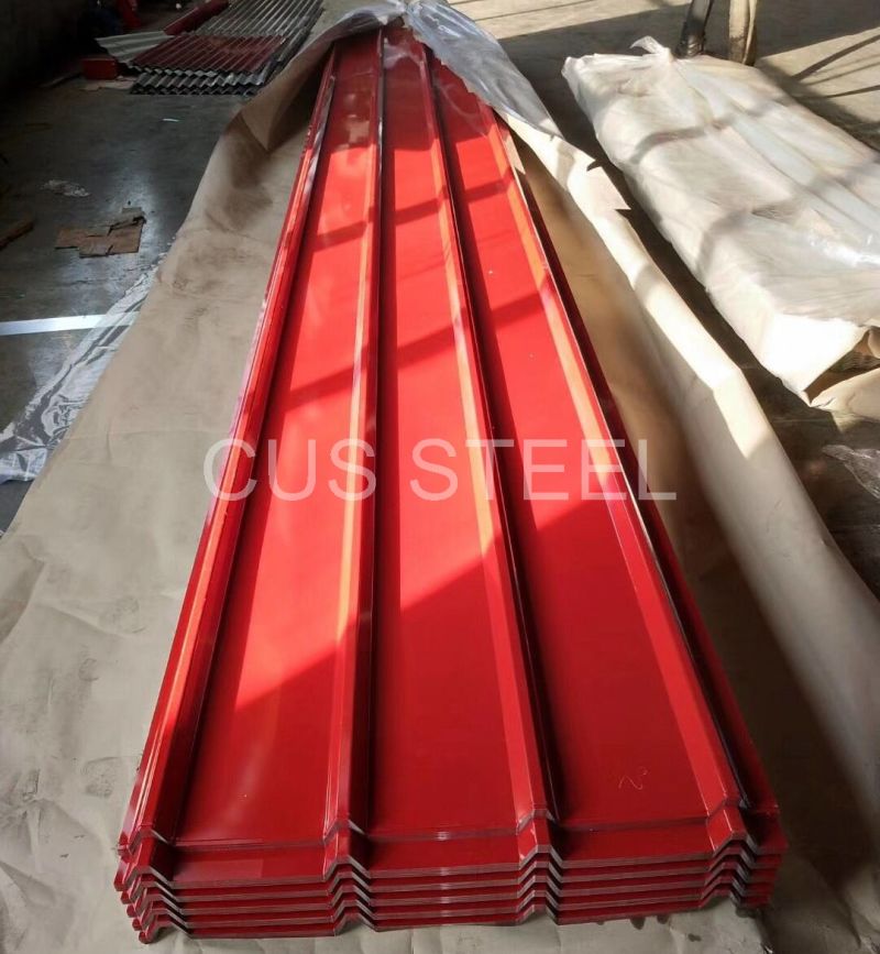 26 Gauge Color Coated Trapezoidal Roofing Sheet/PPGI Steel Sheet