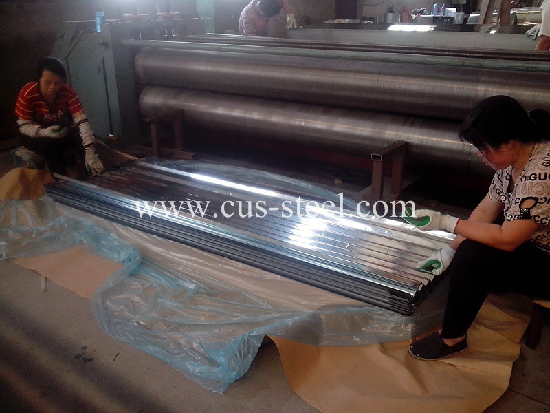 Water Wave Zink-Coated Steel Panels/Galvanized Corrugated Metal Roof Sheets