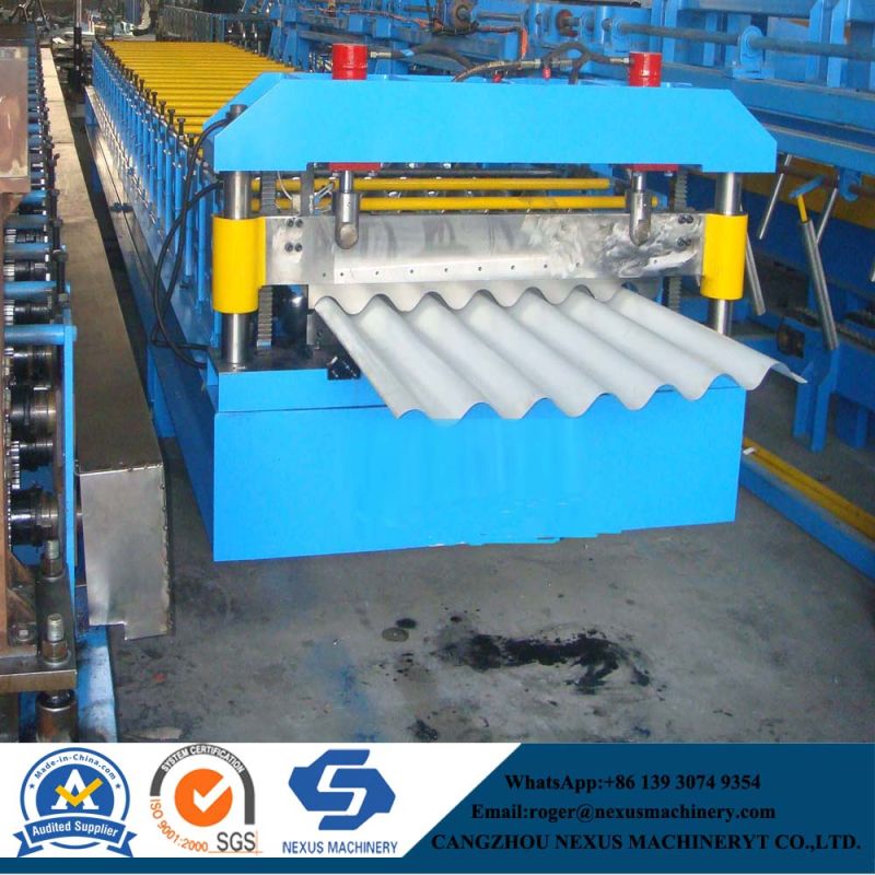 Corrugated Galvanized Roof Sheet Metal Roll Forming Machine with Low Price