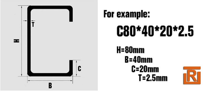 Construction Material Steel Structure C Shaped Purlin for High Building