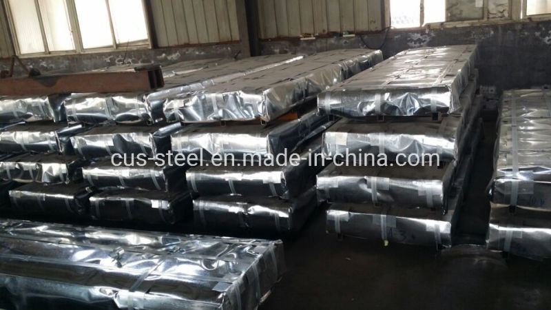 Water Wave Zink-Coated Steel Panels/Galvanized Corrugated Metal Roof Sheets