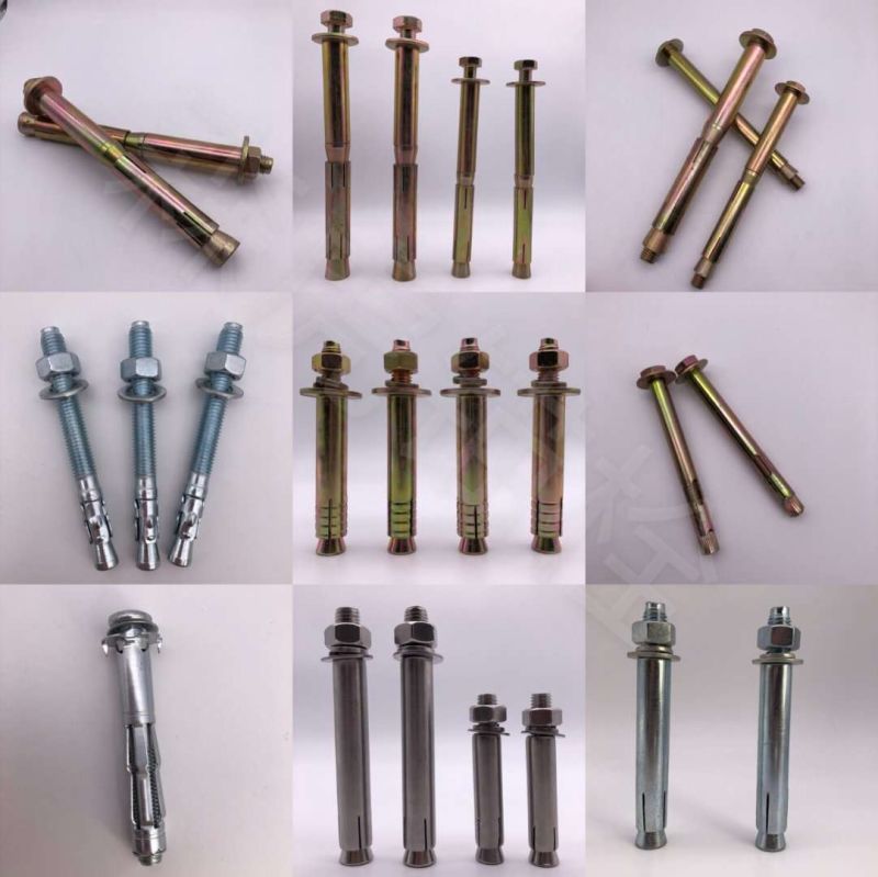 Factory Supply Fasteners Zinc-Plated Carbon Steel/Steel Galvanized Expansion Bolt