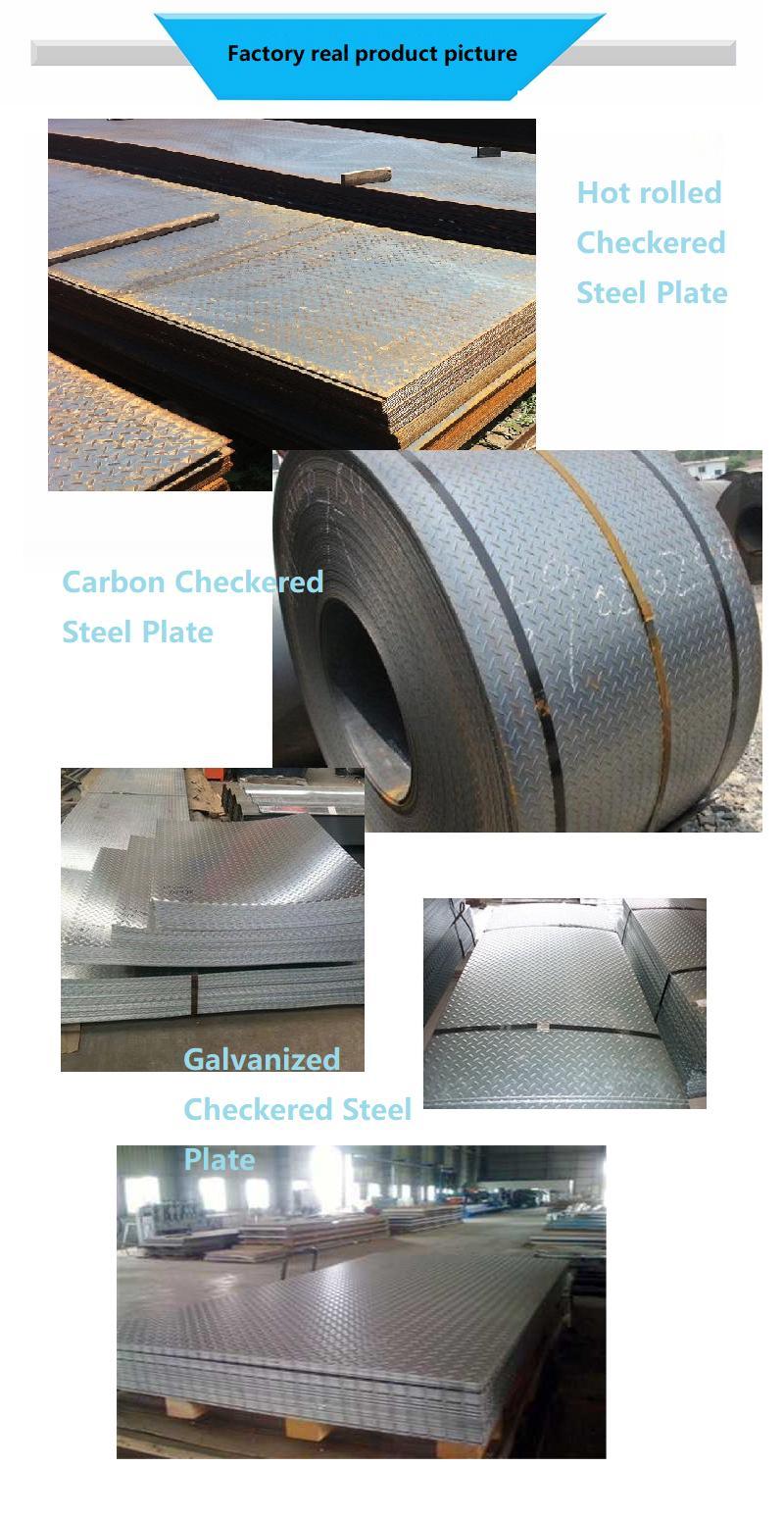 1.5mm A36 Mild Galvanized Chequered Steel Plate Price