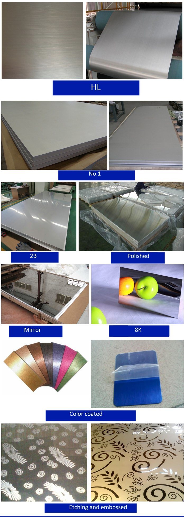 Cold Rolled 1mm Thick Stainless Steel Sheet Price SUS304