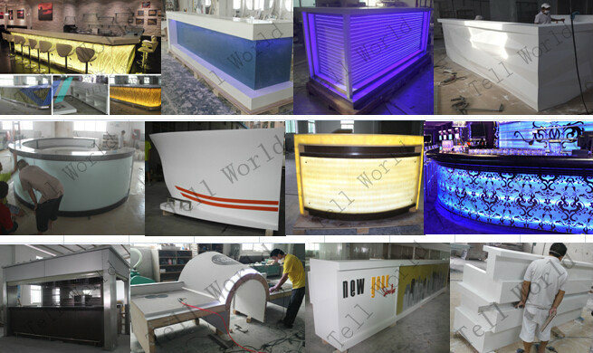 Luminous Bar Counter, Lighted Bar Counter, Acrylic Bar Counter