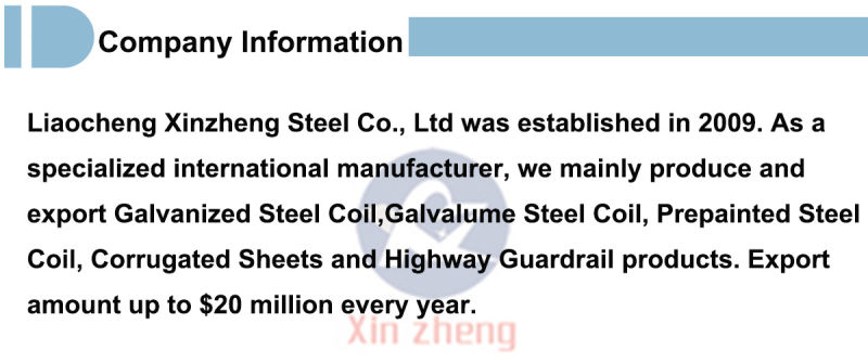 Cold Rolled Steel Corrugated Galvalume Steel Sheet