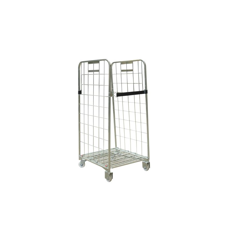 Galvanized Roller Cart for Dairy Storage