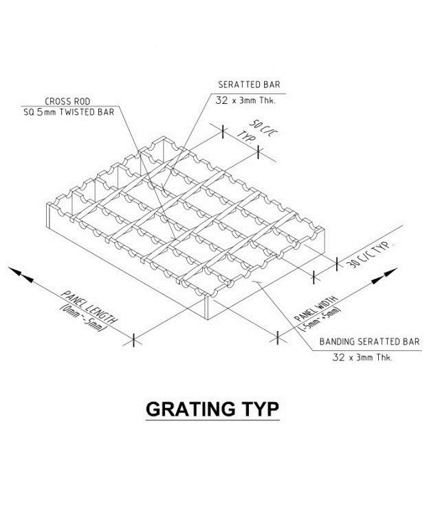 Aluminum Grating Walkway Grating Expanded Metal Grating Price