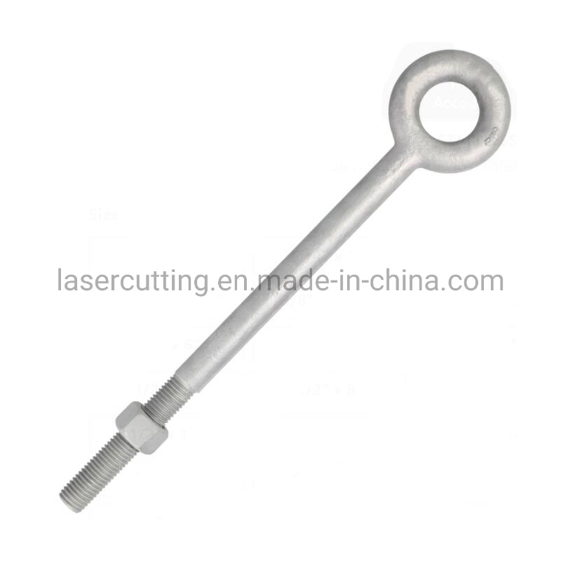 Hot DIP Galvanized Carbon Steel Forged Regular Nut Eye Bolt