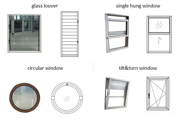 Aluminium Profile to Make Door and Window Aluminium Profile Window Profile