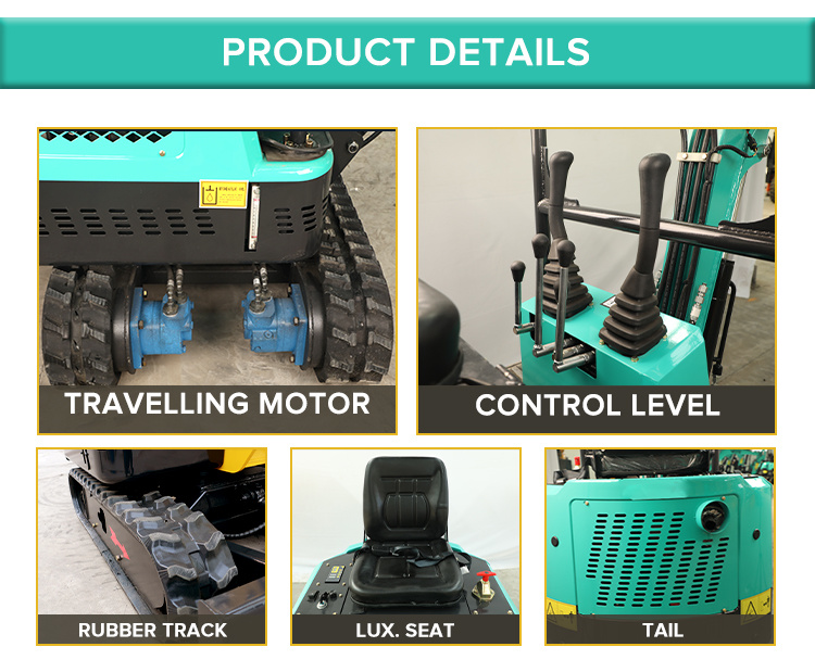 0.95 Ton Low Price Mini Digger 950kg Mini Excavator with Competitive Price