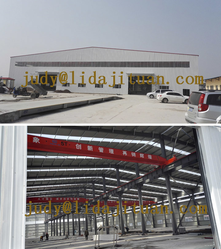Flat Roof Steel Sandwich Panel Warehouse Building