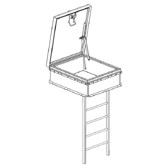 Galvanized Steel Roof Access Hatch Panel and Access Door