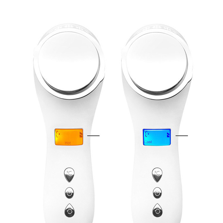 Portable Electric Facial Galvanic Vibrating Massager/Hot and Cold Face Beauty Care Device