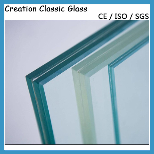 6.38/8.38/12.38mm Ultra Clear & Colored Laminated Glass with Ce Certificate