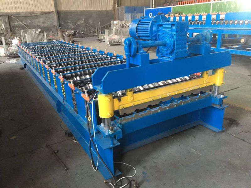 1080mm Trapezoidal Sheet Roof Metal Sheet Roll Forming Machine