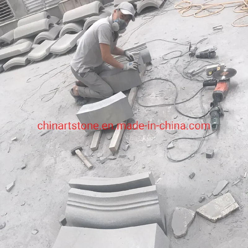 Polished Granite Wall Fence Stone for Villa, Park, Garden