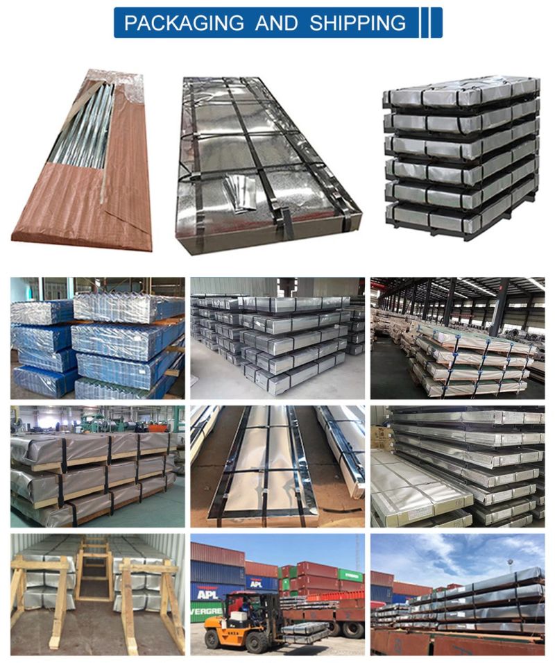 Roofing Type Galvanized Zinc Coated Tile Corrugated Galvanized Steel Sheet