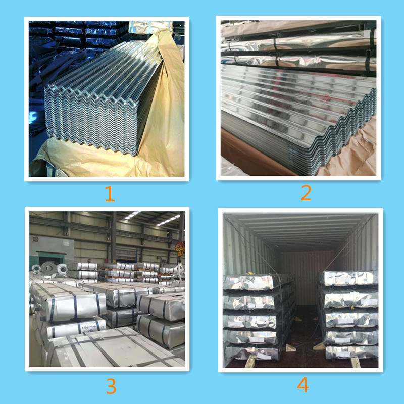 22 Gauge PPGI Corrugated Steel Roofing Sheet Tile