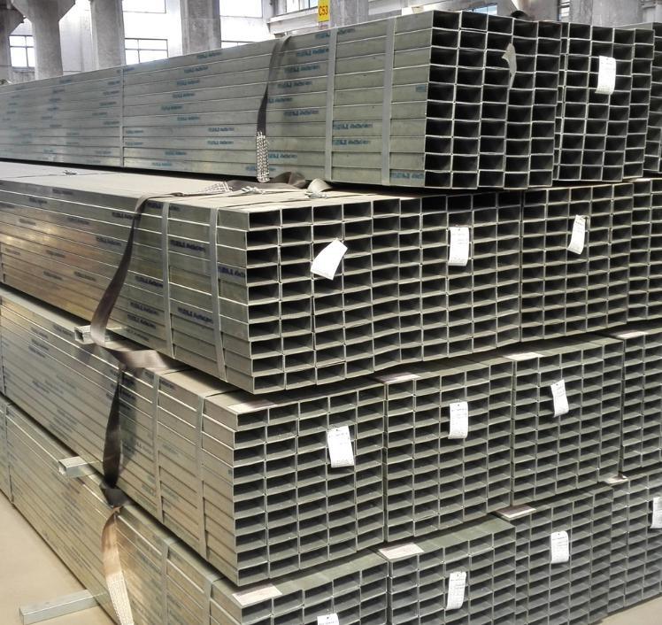 100X100mm Square Hollow Section Galvanized Pipe Steel Gi Steel Tube Price