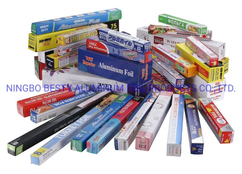 China Supplier Catering Aluminium Foil, Silver Aluminium Foil Paper, Food Packing Household Aluminium Foil